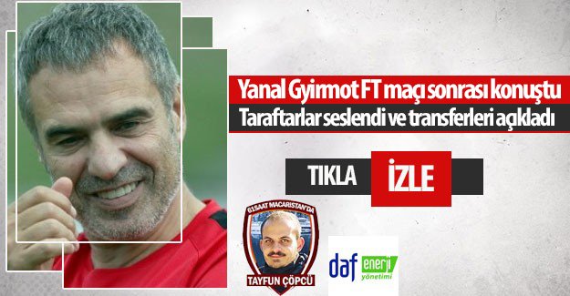 Trabzonspor Teknik Direktörü Yanal'dan sabır ve transfer mesajları
