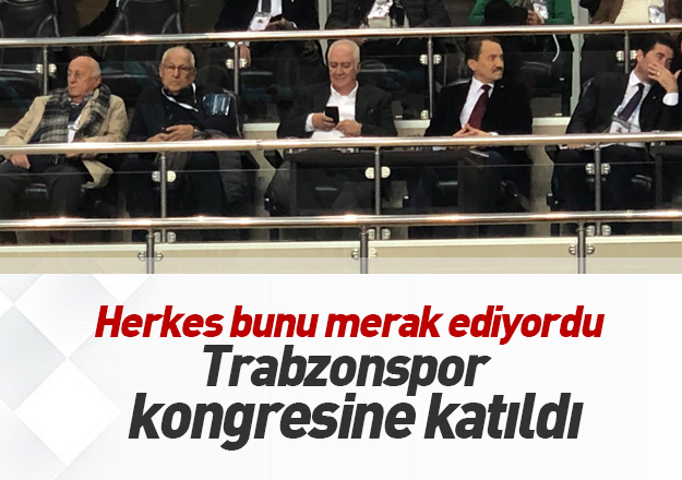 Trabzonspor'da HacÄ±salihoÄlu kongreye katÄ±ldÄ±