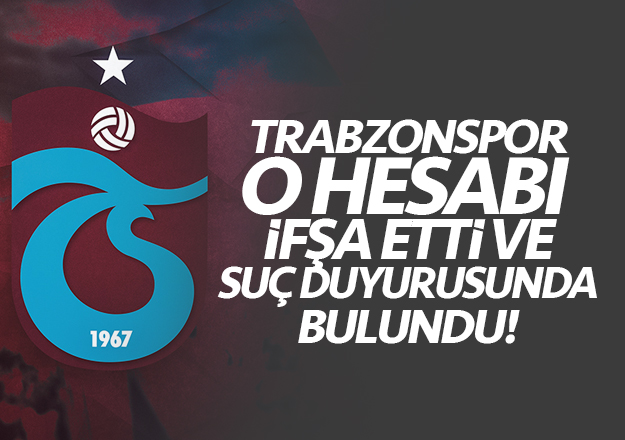 Trabzonspor Kulübü Mehmet Alakuş'u ifşa etti!