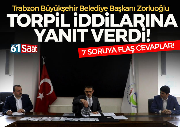Trabzon Büyükşehir Belediye Başkanı Zorluoğlu, TİSKİ'de torpil iddialarına yanıt verdi