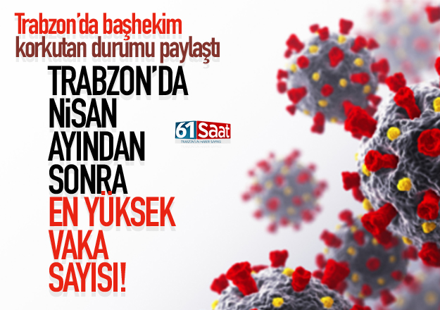 Koronavirüste, Trabzon Nisan ayından sonra en yüksek rakama ulaştı!