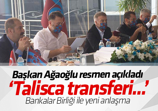 Başkan Ağaoğlu, Trabzon'da konuştu: 'Talisca transferi gibi...'