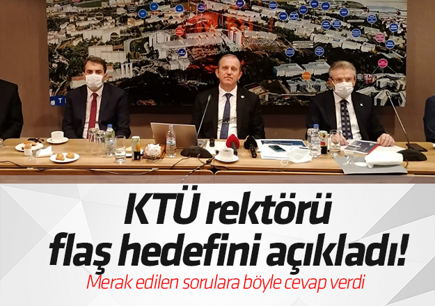 KTÜ Rektörü Çuvalcı açıkladı: Üniversite araştırma hastanesi...