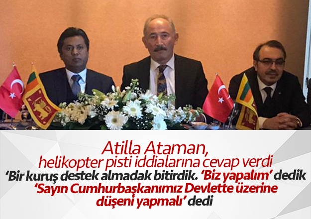Atilla Ataman, Trabzon'da Foleya'da helikopter pisti iddialarına cevap verdi