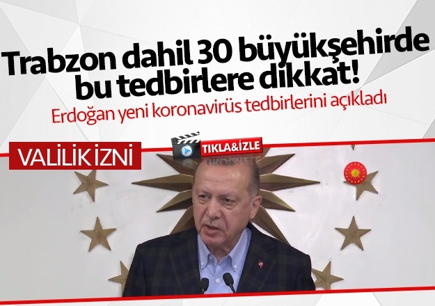 Cumhurbaşkanı Erdoğan'dan flaş Korona virüs açıklaması!